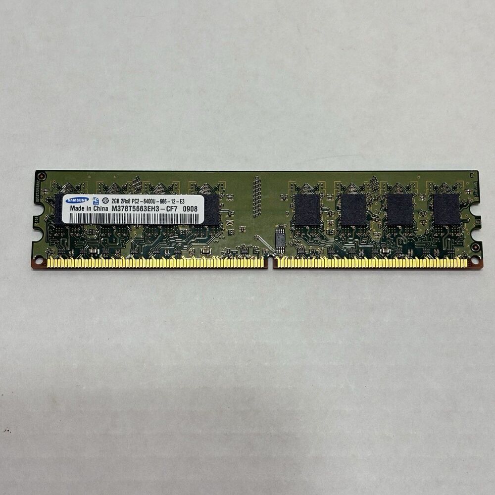 Samsung 2GB DDR2 RAM PC2-6400U 800MHz 240-Pin Desktop DIMM M378T5663EH3-CF7